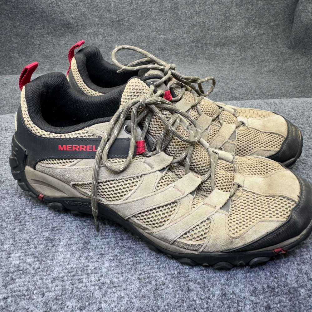 Merrell Moab 2 Vent Hiking Shoes Mens 13 Brown Suede Mesh Low Sneakers J033035